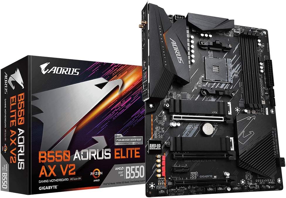 Carte Mère Gigabyte B550 Aorus Elite AX v2 (AM4) ATX