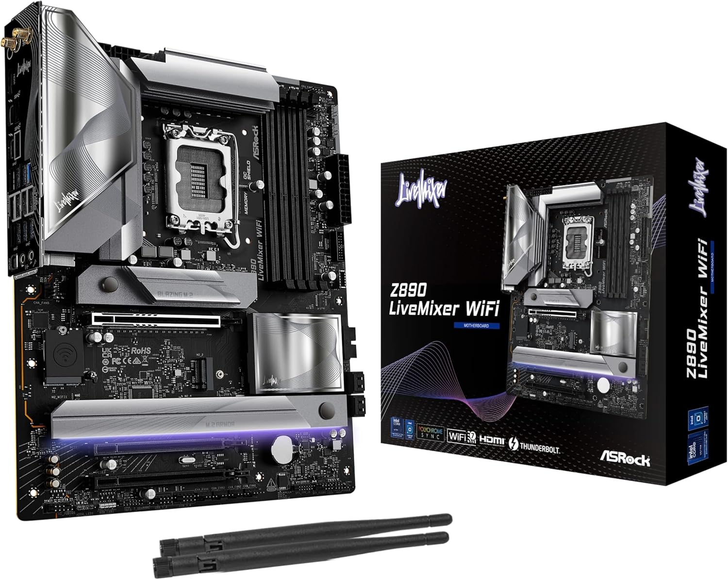 Carte Mère ASRock Z890 LiveMixer WiFi (Intel LGA 1851) ATX