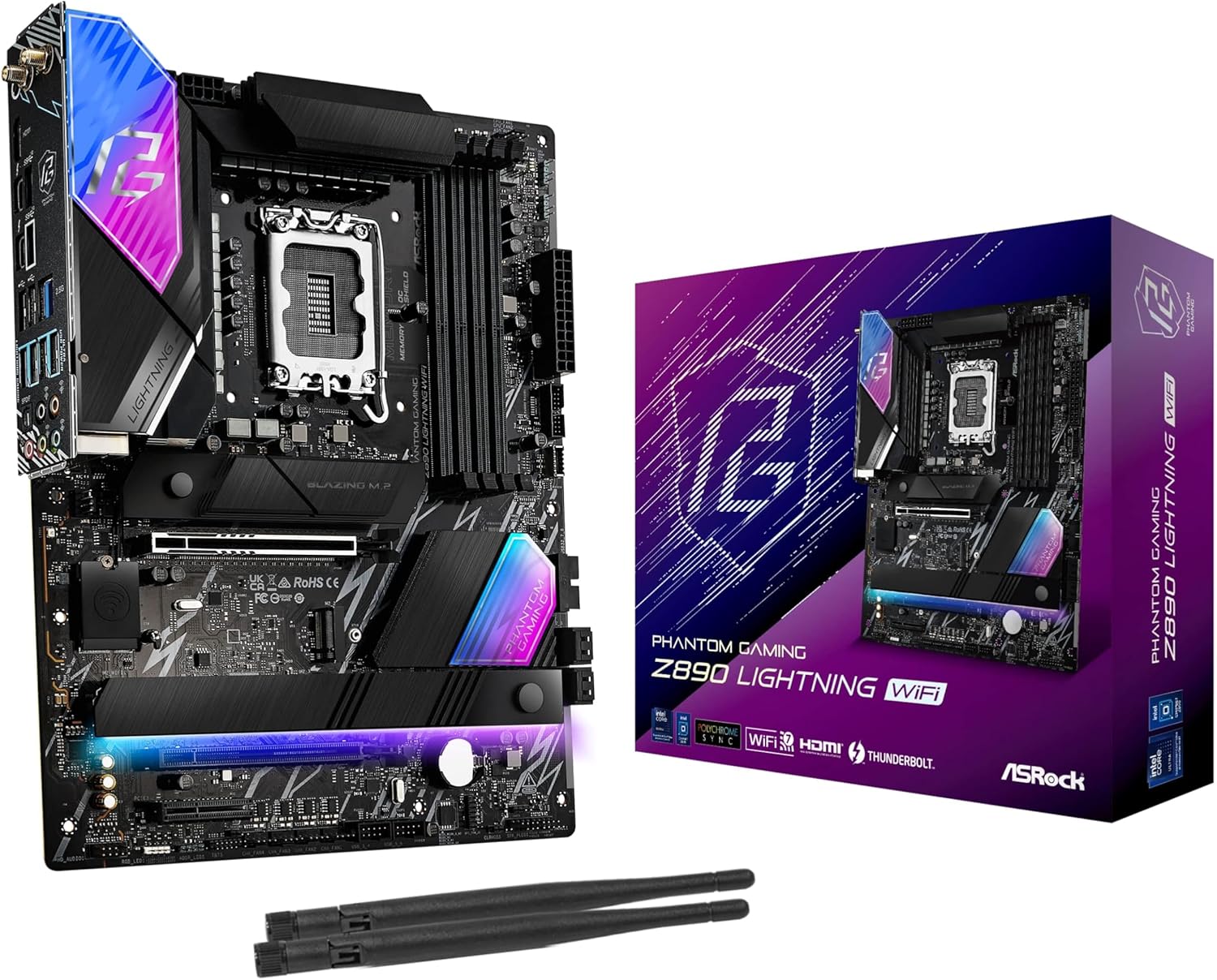 Carte Mère ASRock Z890 Lightning WiFi (Intel LGA 1851) ATX