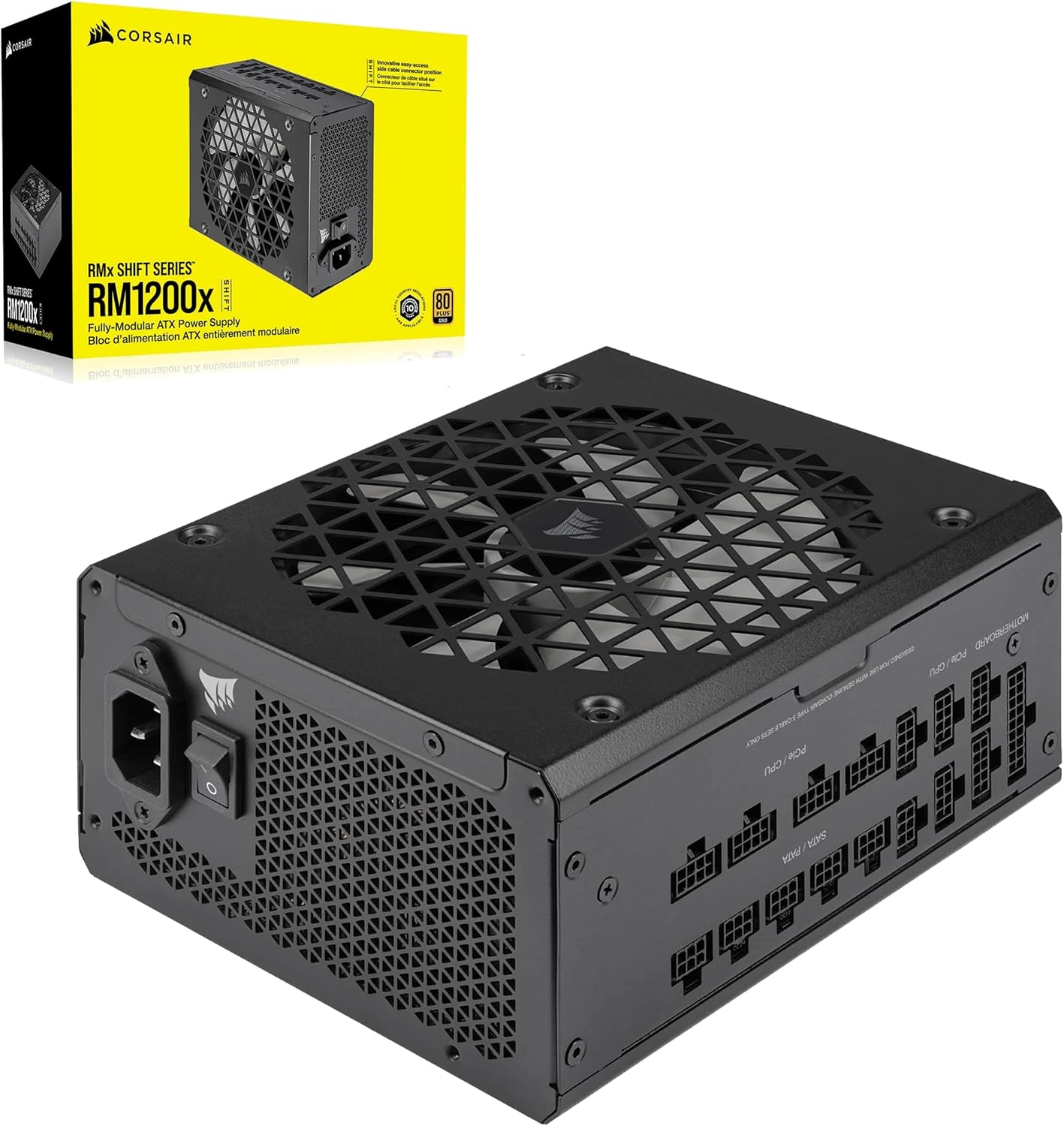 Alimentation ATX Corsair RMx Shift - 1200W (Noir)