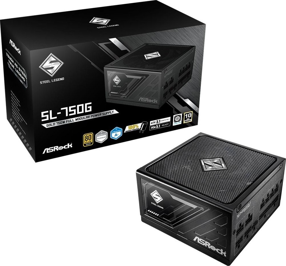 Alimentation ATX ASRock Steel Legend - 1000W (Noir)