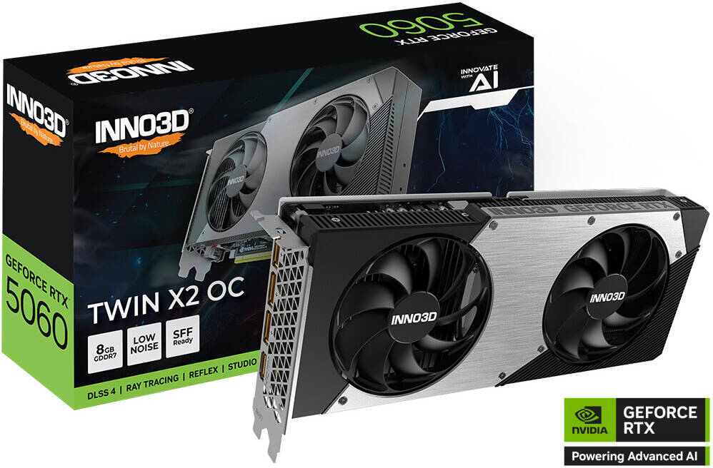 Carte Graphique INNO3D GeForce RTX 5060 Twin X2 OC