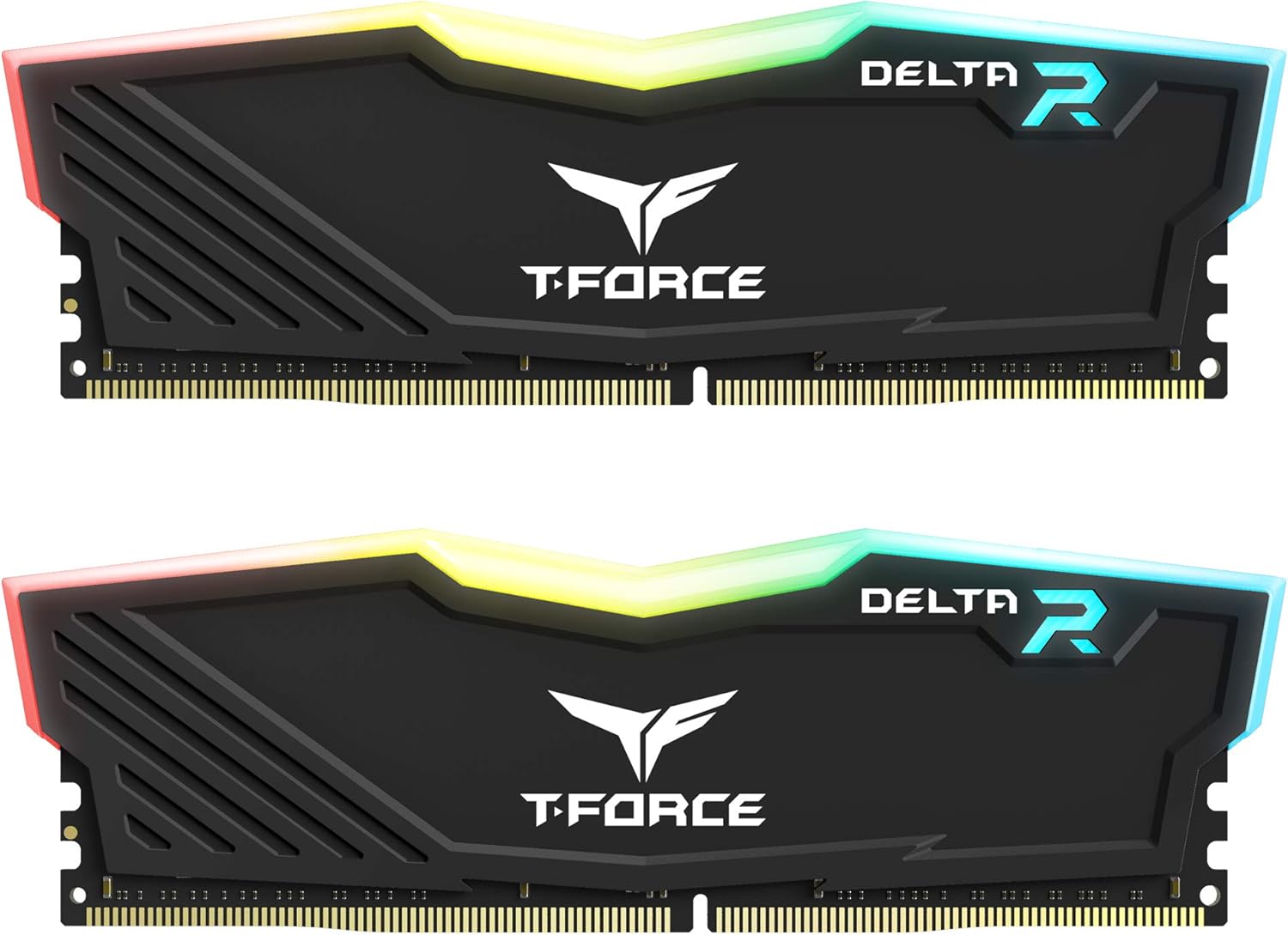 TEAMGROUP Team T-Force Delta RGB DDR4 Gaming Memory, 2 x 8 GB, 3600 MHz, 288 Pin DIMM, Black