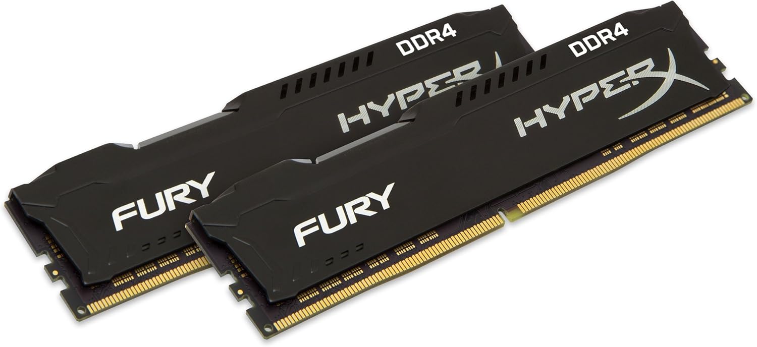 HyperX Fury 16 Go (2 x 8 Go) DDR4 3200 MHz CL16 - Noir