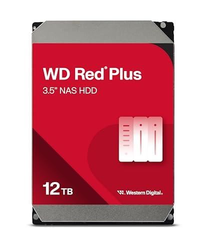 Disque Dur Western Digital Red Plus WD120EFGX 12TB HDD 7200rpm 260MB/s NAS